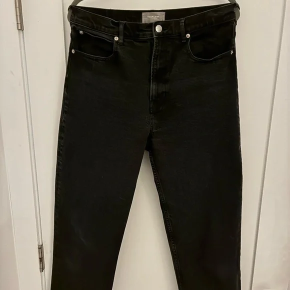 Everlane Women's High Rise Black Jeans - Picture 3 of 8